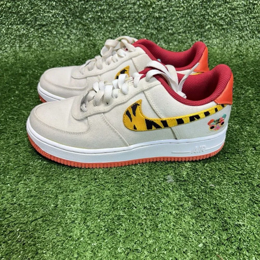 Womens Size 7 Nike Air Force 1 Low '07 LX Year Of The Tiger DR0148 171 White AF1